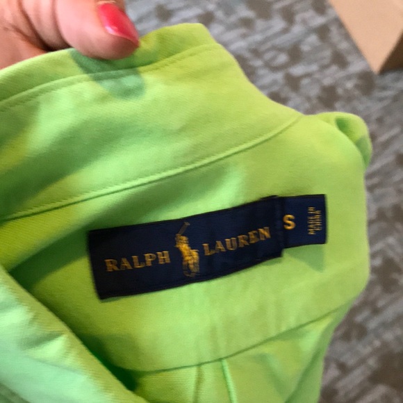 Ralph Lauren lime green blouse NWOT - Picture 3 of 3